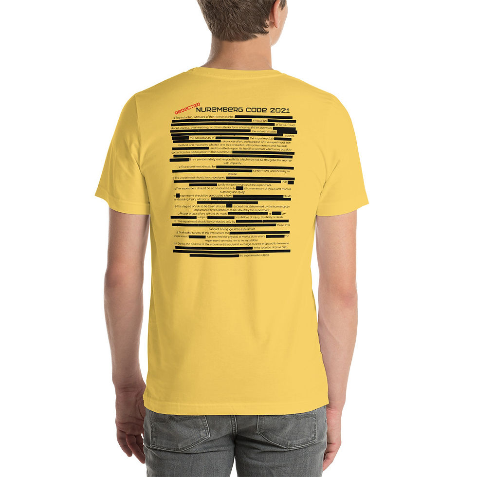 Thumbnail: Short-Sleeve Unisex T-Shirt - Nuremberg Code 2021 Evolution