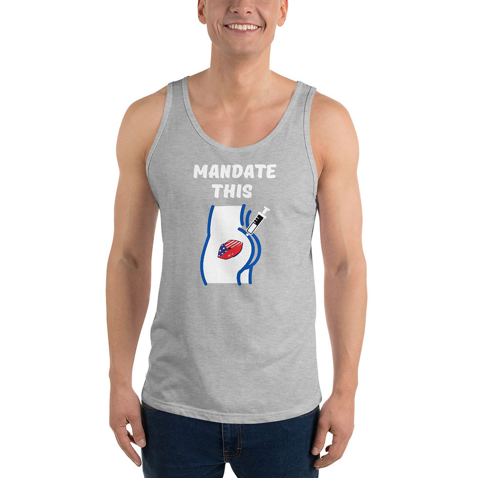 Thumbnail: Unisex Tank Top - Mandate This White Print