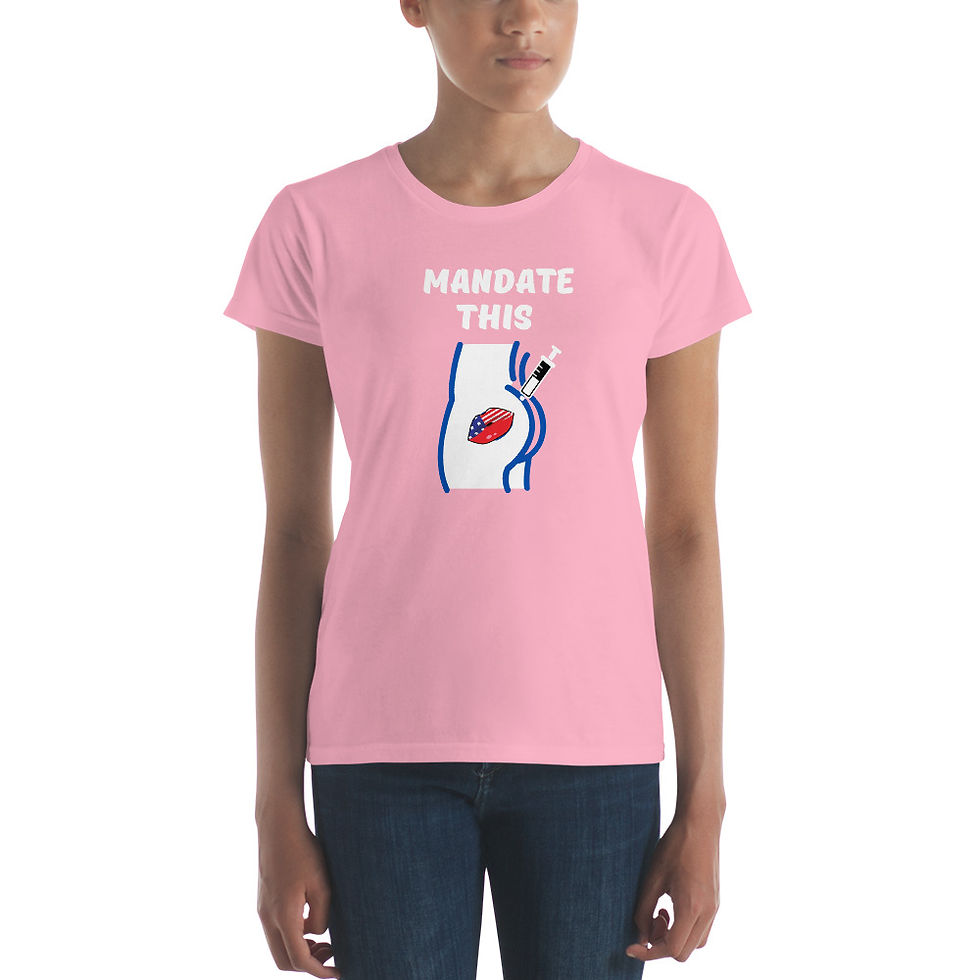 Thumbnail: Women's short sleeve t-shirt - Mandate This White Print