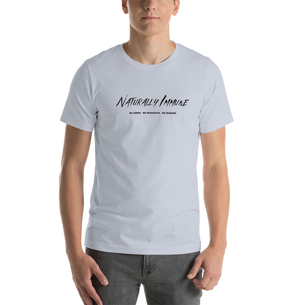 Thumbnail: Short-Sleeve Unisex T-Shirt -S/M- Naturally Immune No GMO