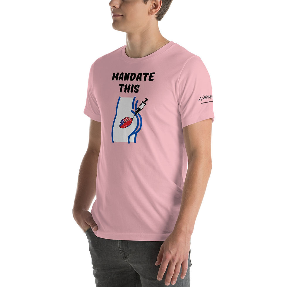 Thumbnail: Short-Sleeve Unisex T-Shirt S/M - Mandate This Black Print