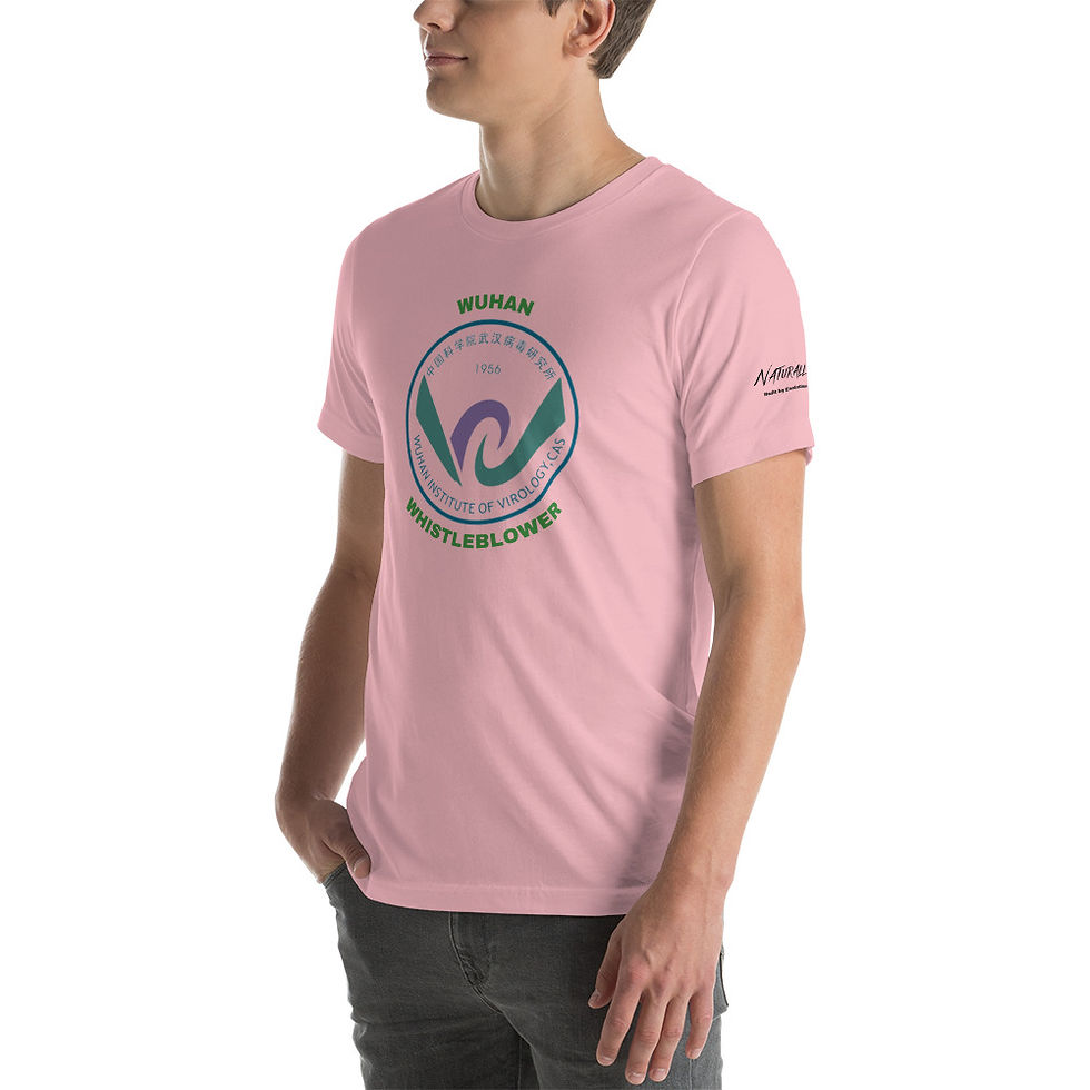 Thumbnail: Short-Sleeve Unisex T-Shirt -L/XL/2XL Wuhan Whistleblower Black Print