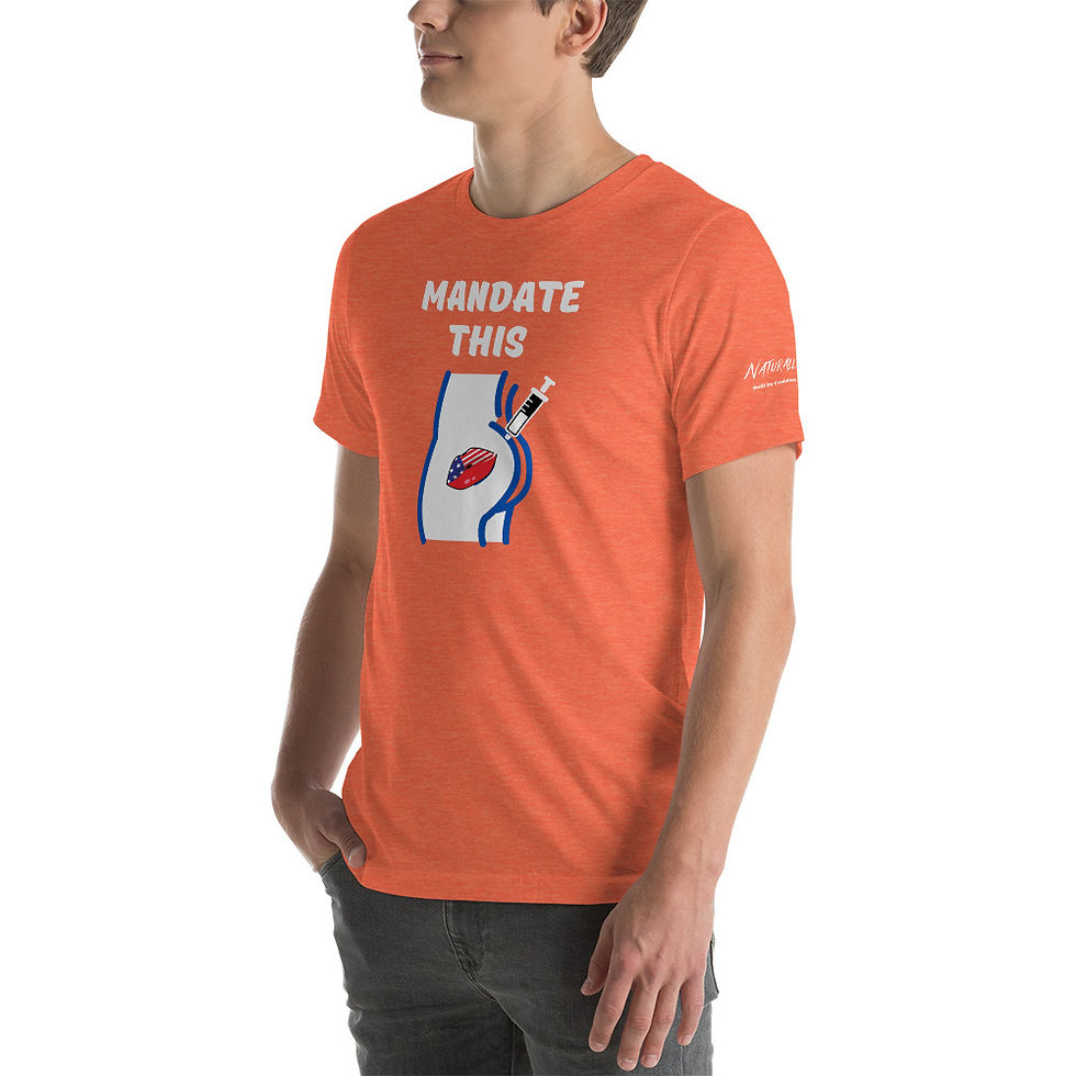 Thumbnail: Short-Sleeve Unisex T-Shirt -S/M - Mandate This White Print
