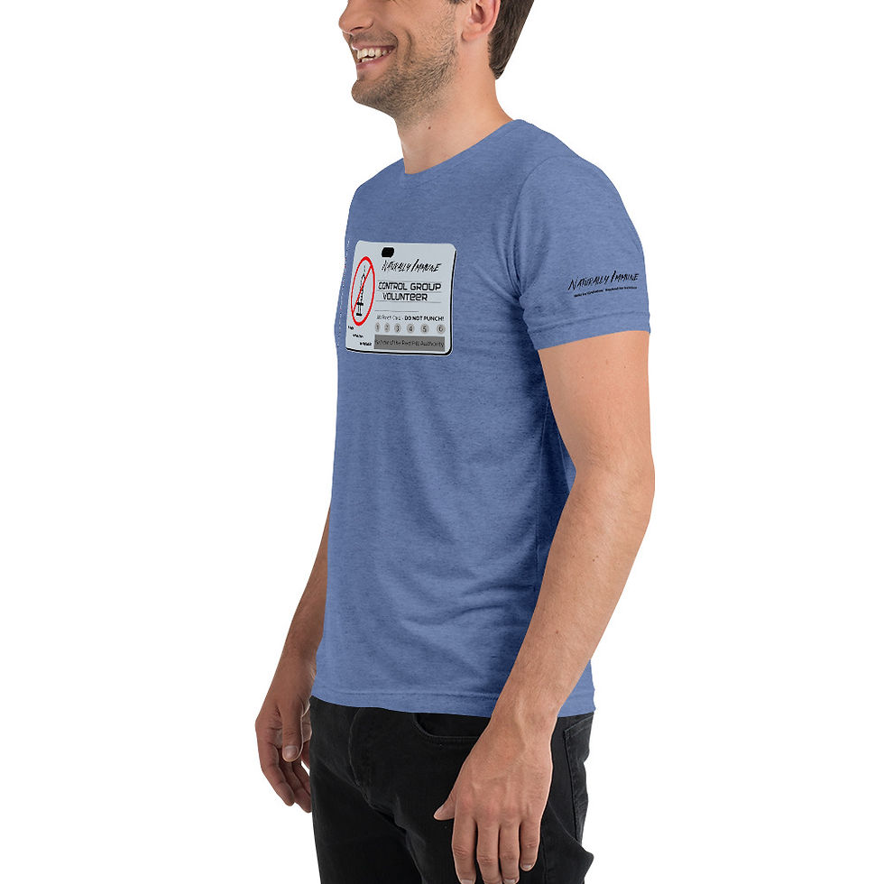 Thumbnail: Short sleeve Triblend t-shirt - Control Group Volunteer Black Print