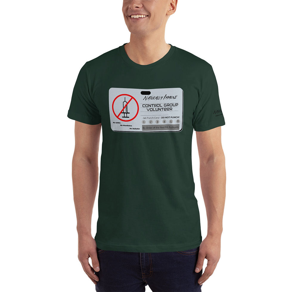 Thumbnail: Unisex Jersey T-Shirt - Control Group Volunteer Black Print