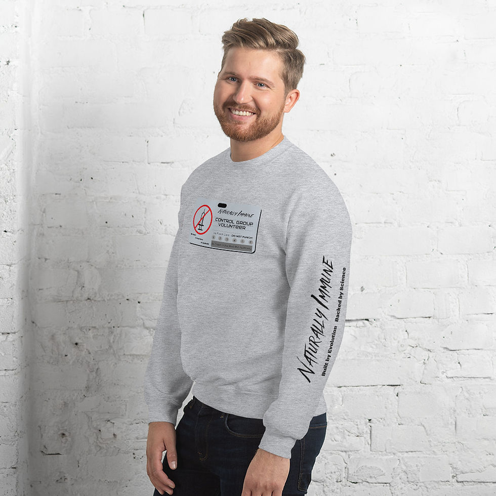 Thumbnail: Unisex Sweatshirt - Control Group Volunteer Black Print