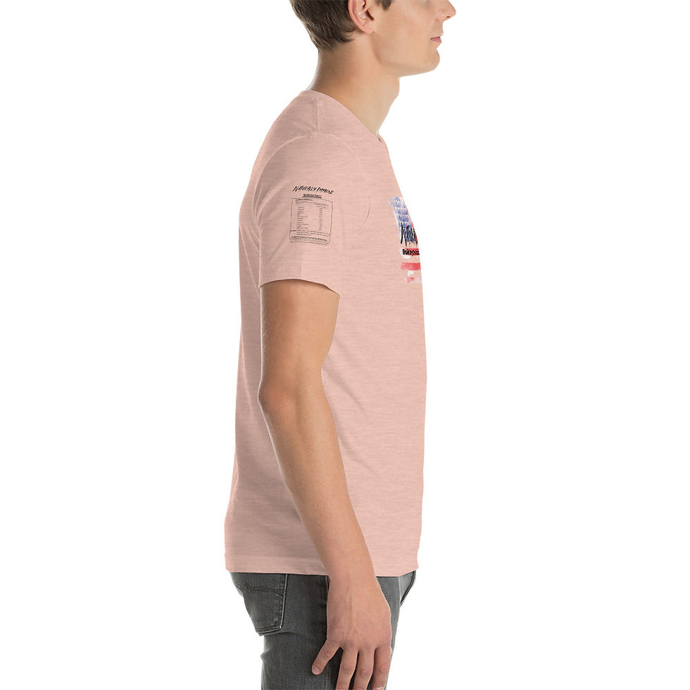 Thumbnail: Short-Sleeve Unisex T-Shirt - S/M/L - Naturally Immune Flag