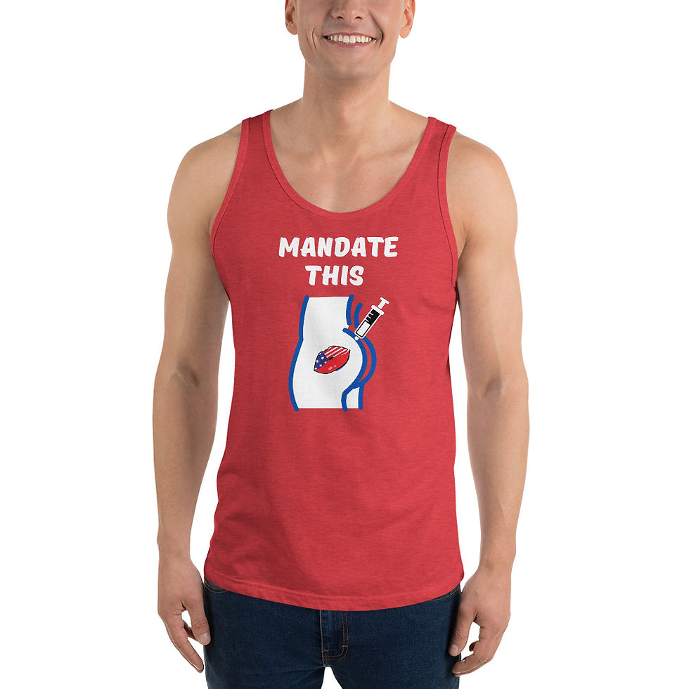 Thumbnail: Unisex Tank Top - Mandate This White Print