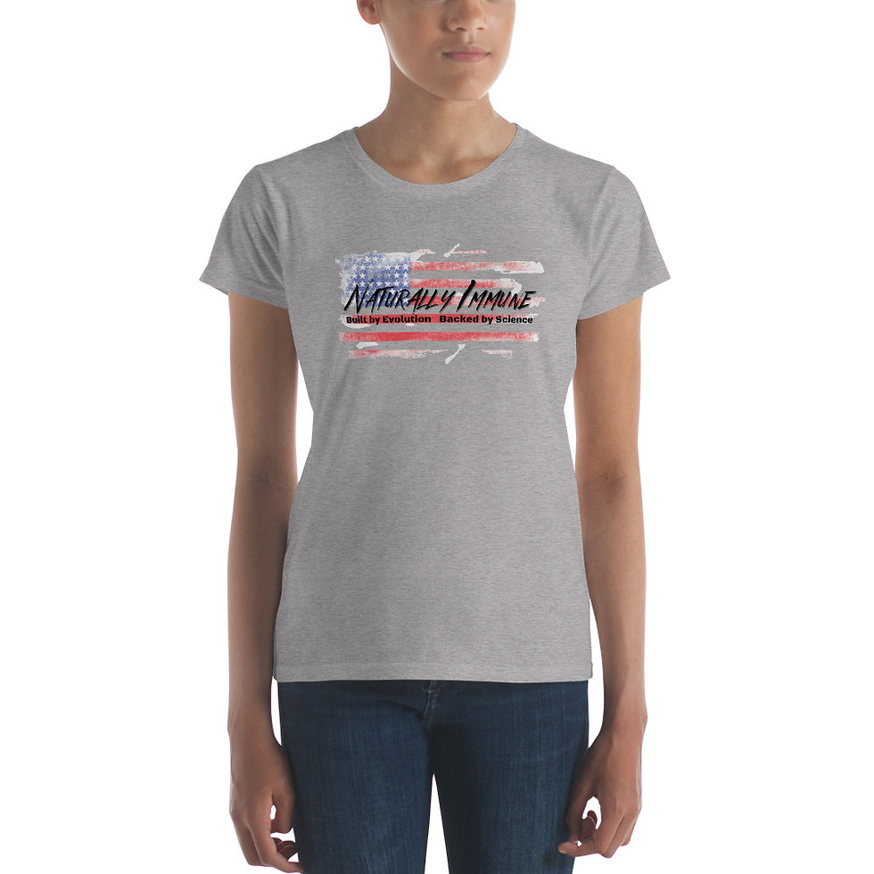 Thumbnail: Women's short sleeve t-shirt - Patriotic Nuremberg Code 2021