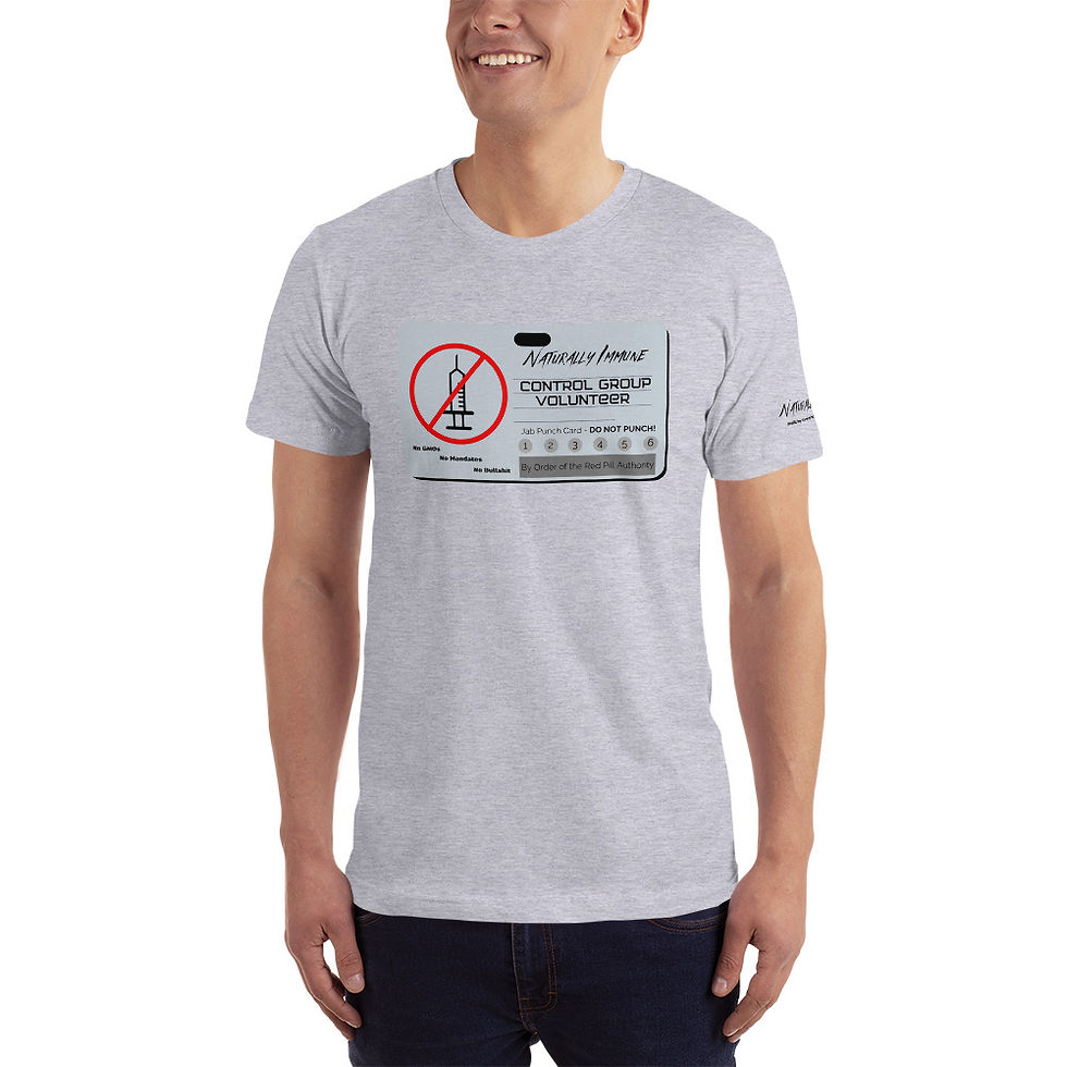 Thumbnail: Unisex Jersey T-Shirt - Control Group Volunteer Black Print