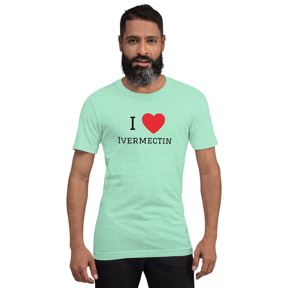Thumbnail: Short-Sleeve Unisex T-Shirt -L/XL - I Heart Ivermectin