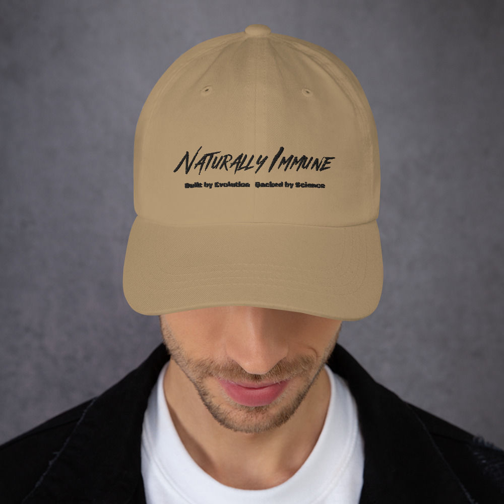 Dad hat - Naturally Immune Evolution Black Print