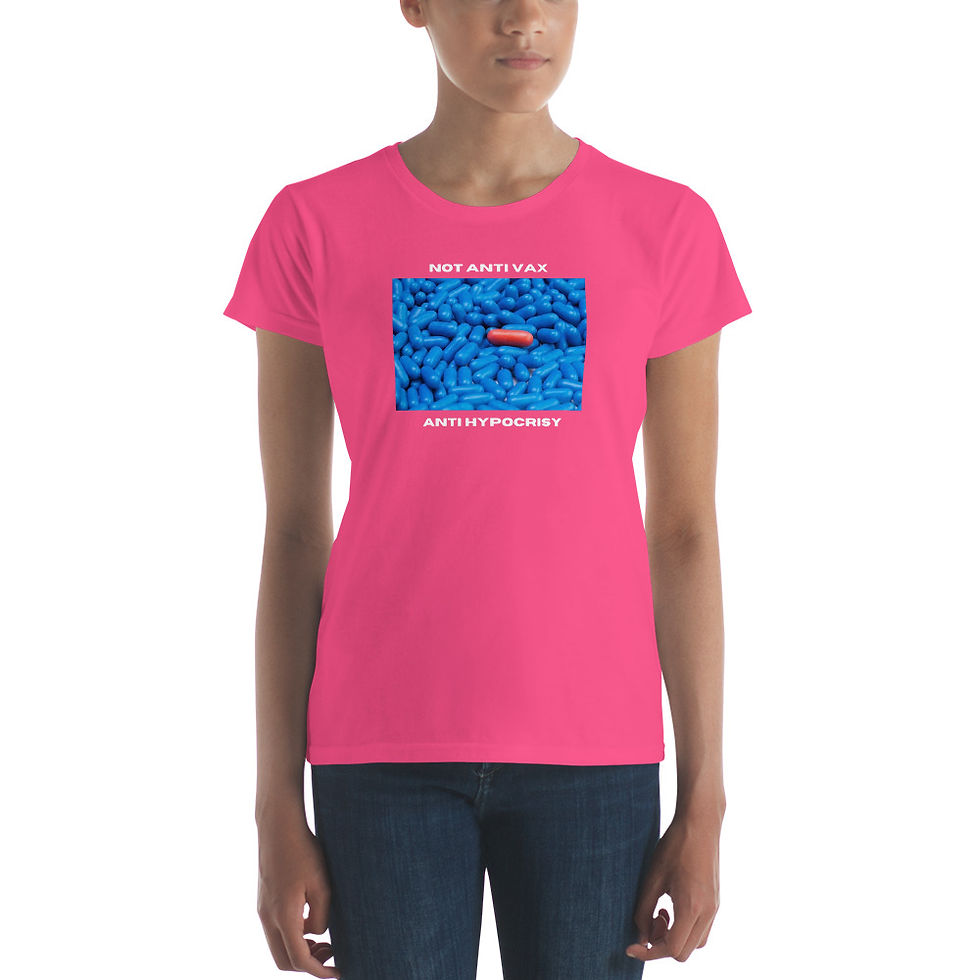 Thumbnail: Women's short sleeve t-shirt - Antihypocrisy White Print