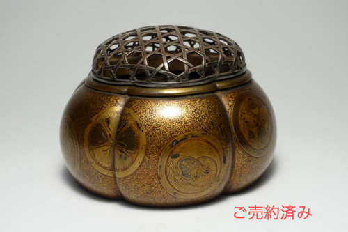 蓋物■キンマの丸函 真心 昇造物？ 太宝 丸香合 丸箱 踊る女性人物絵 骨董品■ file.jpg