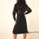Miniatura: VESTIDO DEVORÉ PRETO