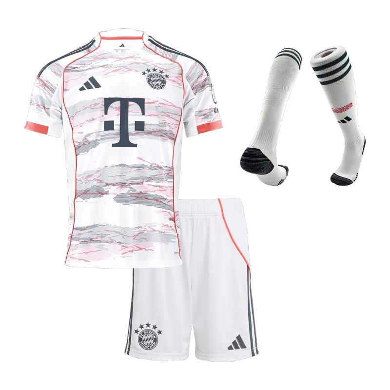 חליפת ילדים באיירן מינכן חוץ 2025/2026 - סט מלא כולל גרביים