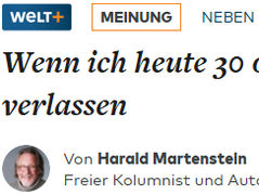 „Ha 30 vagy 40 éves lennék, elhagynám ezt az országot” (Harald Martenstein jegyzete)