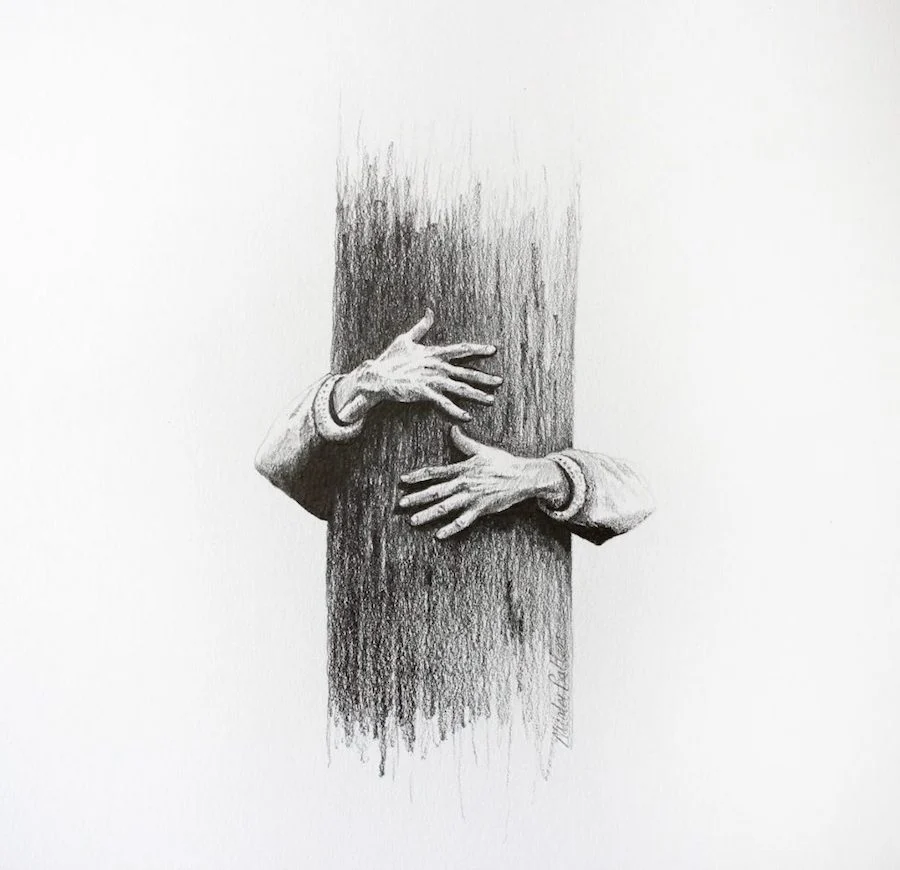 Nicola Bolton: Tree hugger, 2013. (A kép forrása: itt)