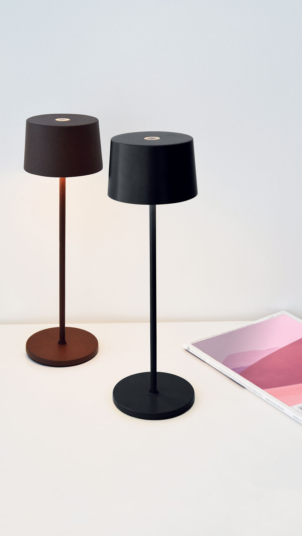 Miniaturbild: LED-Akkutischleuchte Olivia Tavolo pro
