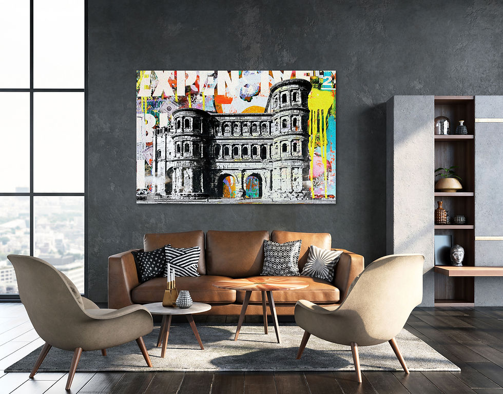 Miniaturbild: Trier porta nigra wandbild, art2 Kunstraum, wandbilder trier, kunst trier,