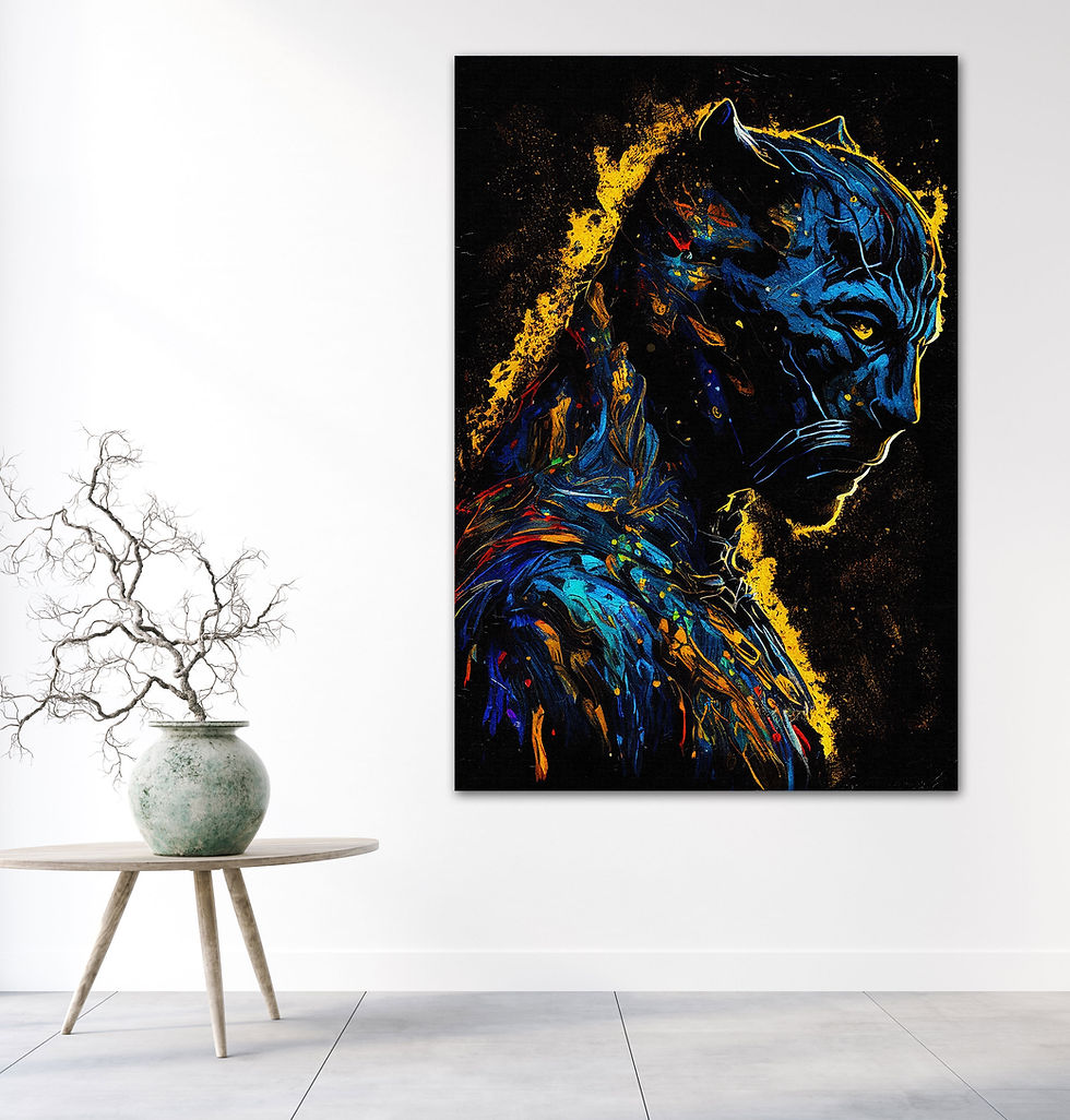 Miniaturbild: black panther wandbild, black panther poster, black panther kunst, art2 kunstraum, the avengers wandbild