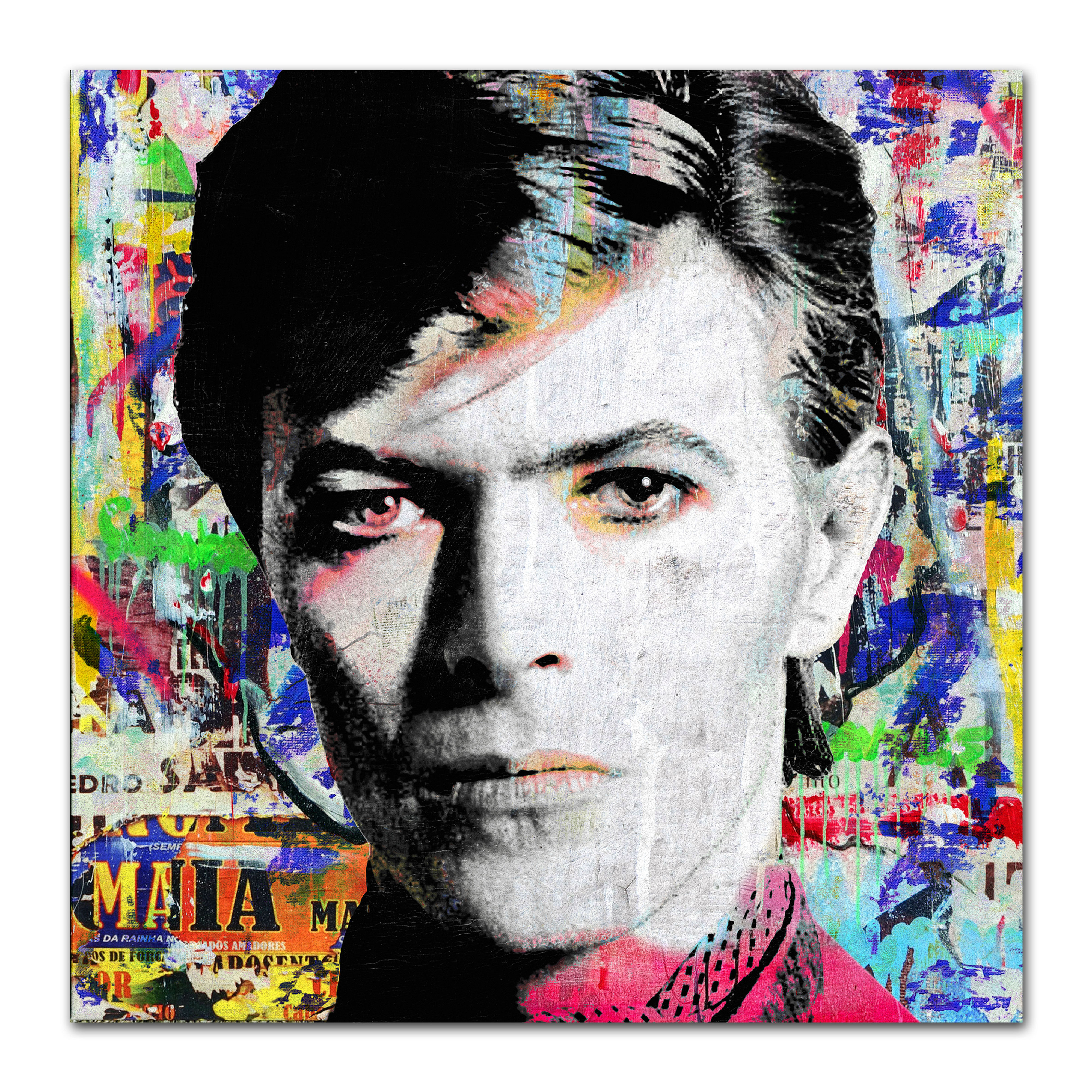 david bowie wandbild, david bowie kunst, art, art2 kunstraum, david bowie art