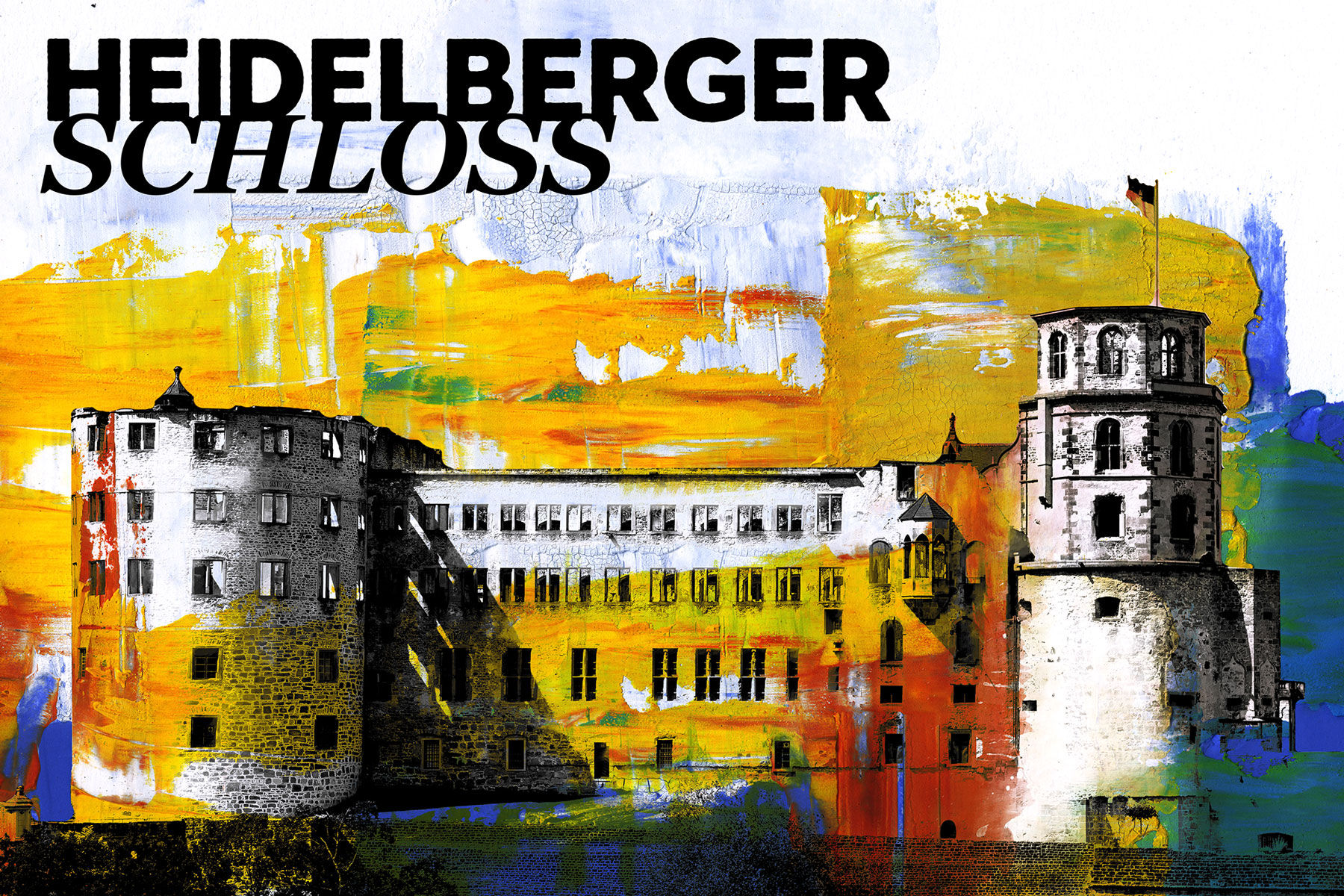 Heidelberger Schloss, Kunstdruck, Kunst, Online kaufen