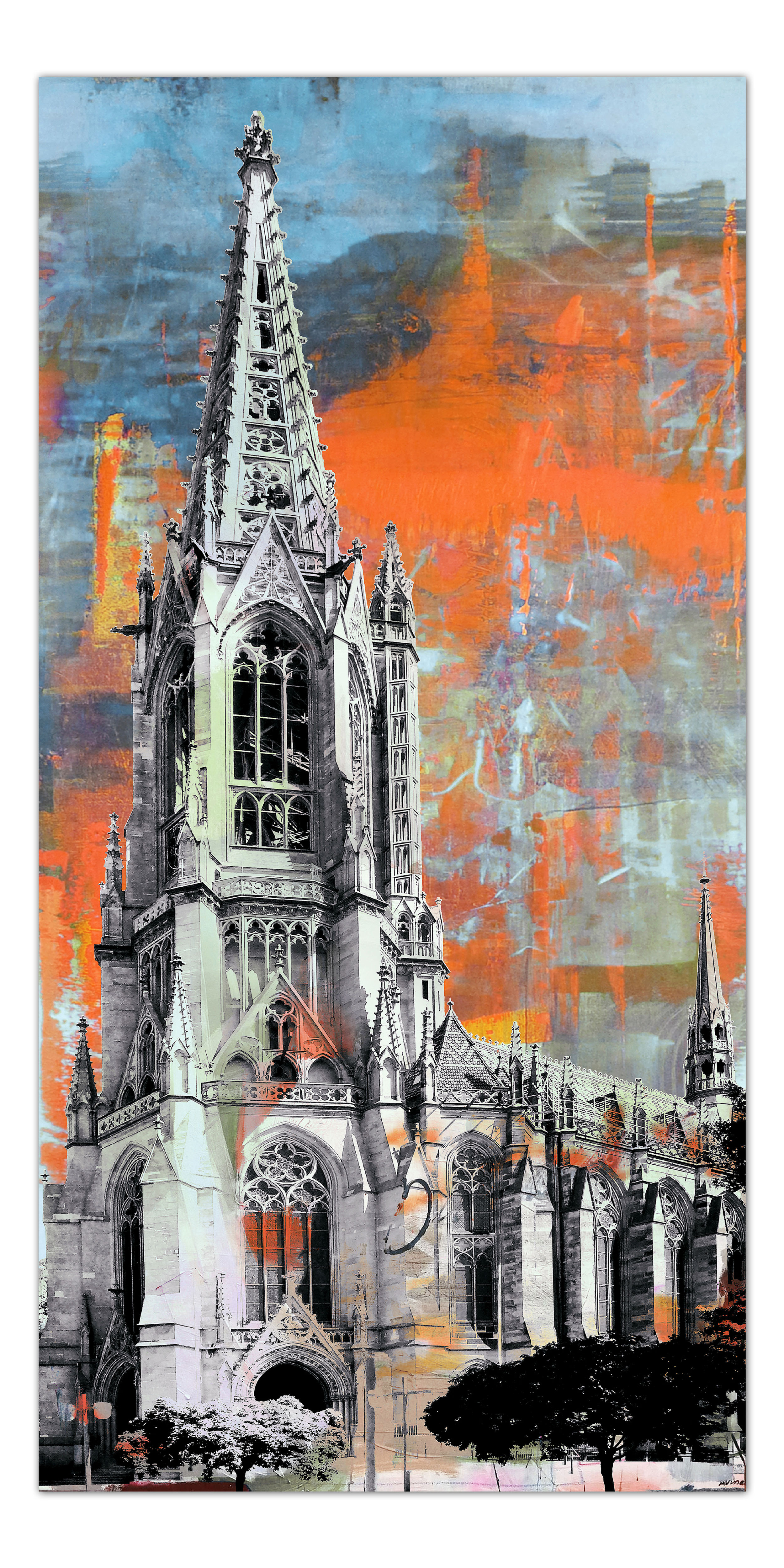 Gedächtniskirche Speyer Wandbild, art2 kunstraum, Dekoration, Speyer Wandbilder, Leinwand, shop, kunst kaufen