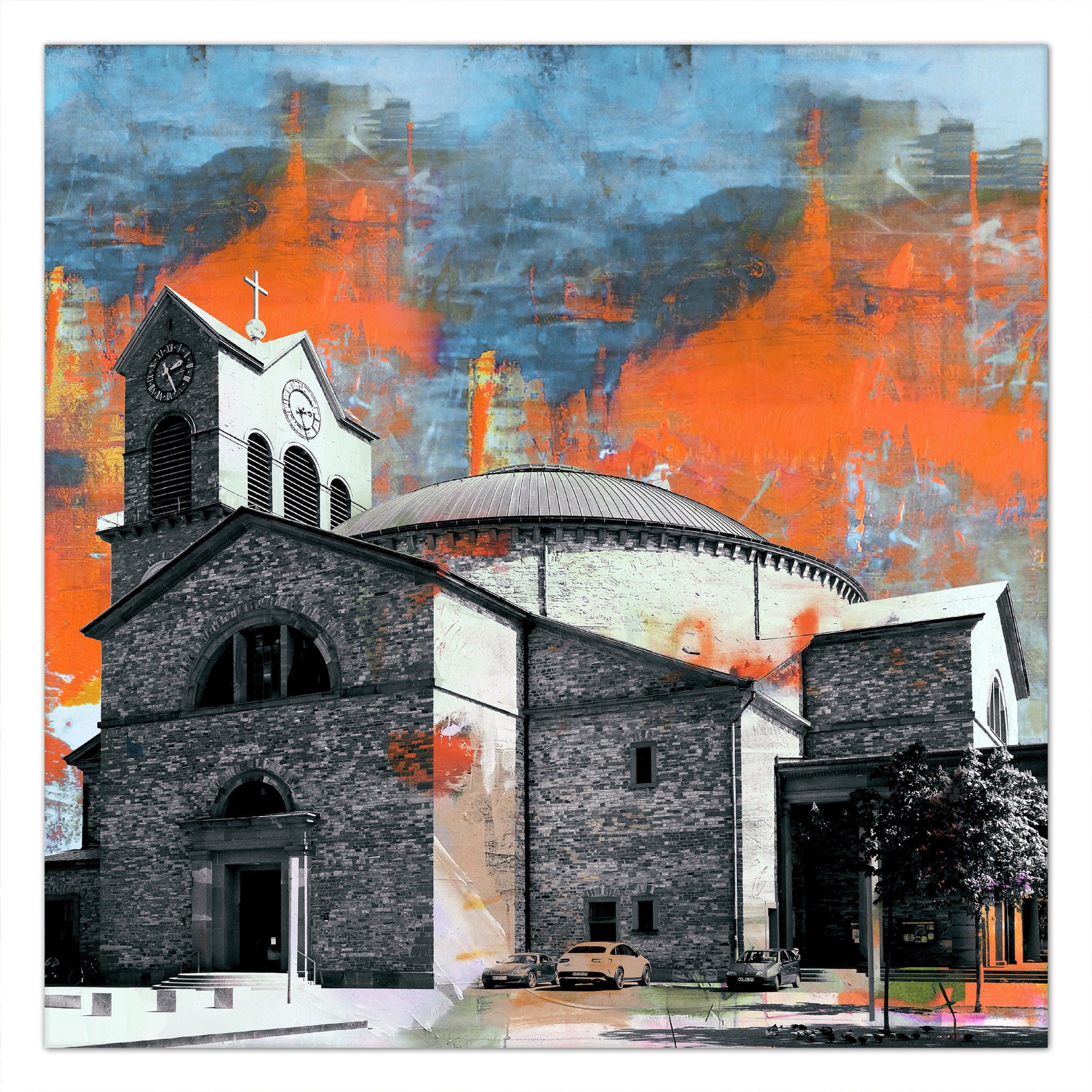 st Stephan Karlsruhe wandbild, kunstbilder Karlsruhe, art2 kunstraum, Dekoration, Wandbilder Karlsruhe, kunst Karlsruhe,