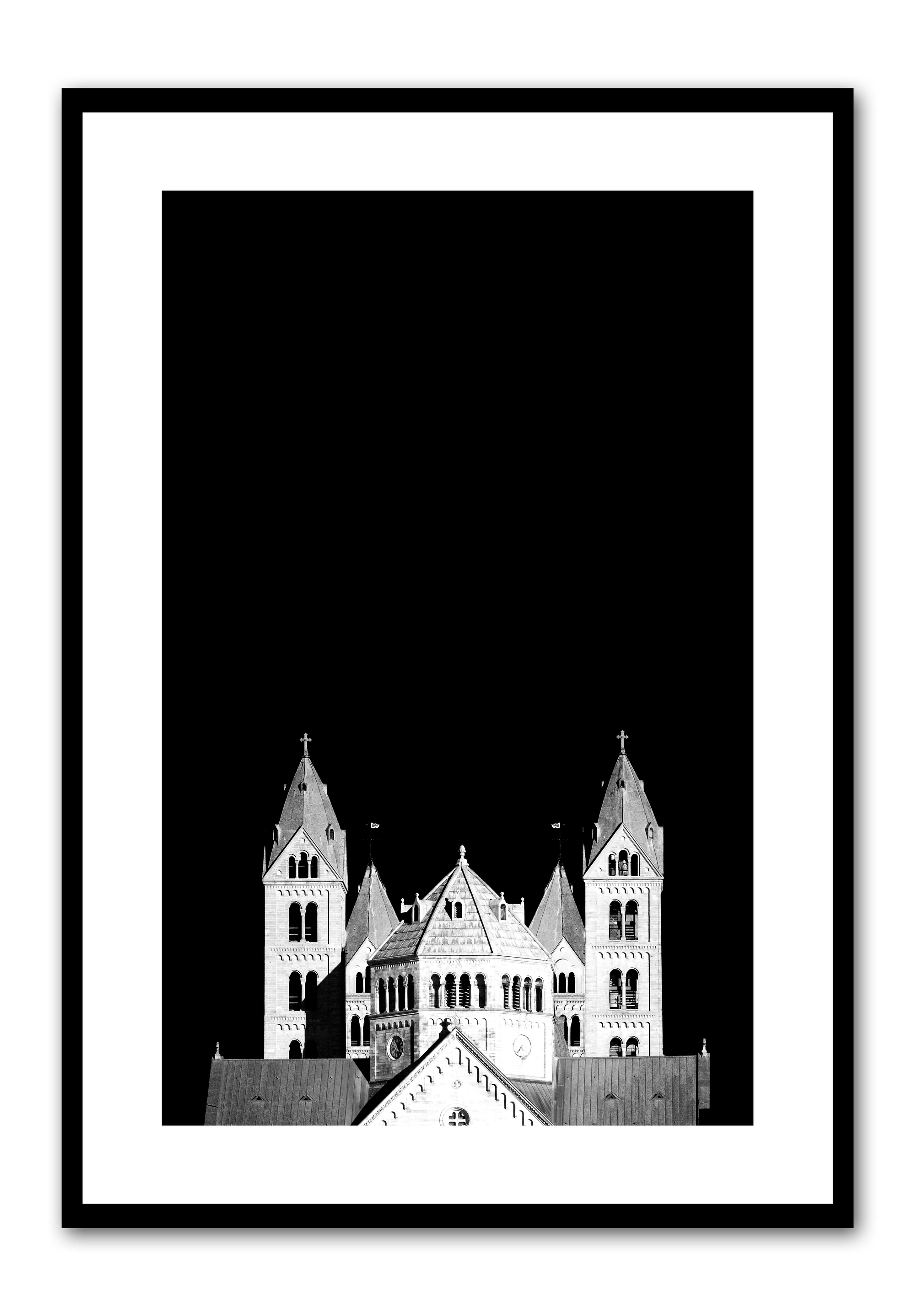 Speyer Kaiserdom | 60 x 80 cm | SW Fotografie gerahmt