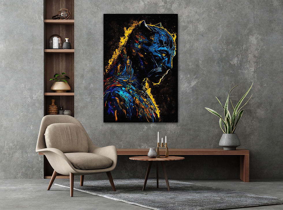 Miniaturbild: black panther wandbild, black panther poster, black panther kunst, art2 kunstraum, the avengers wandbild