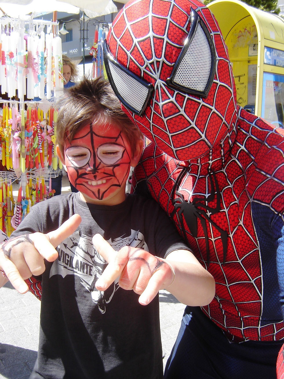 spiderman face painting!!!