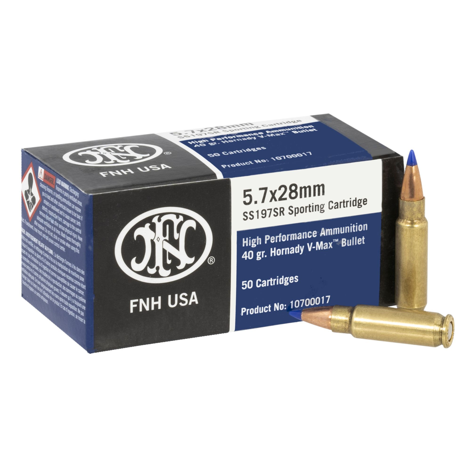 FNH 5.7x28MM 40 GRAIN V-MAX. CASH DISCOUNT PRICE - $29.98