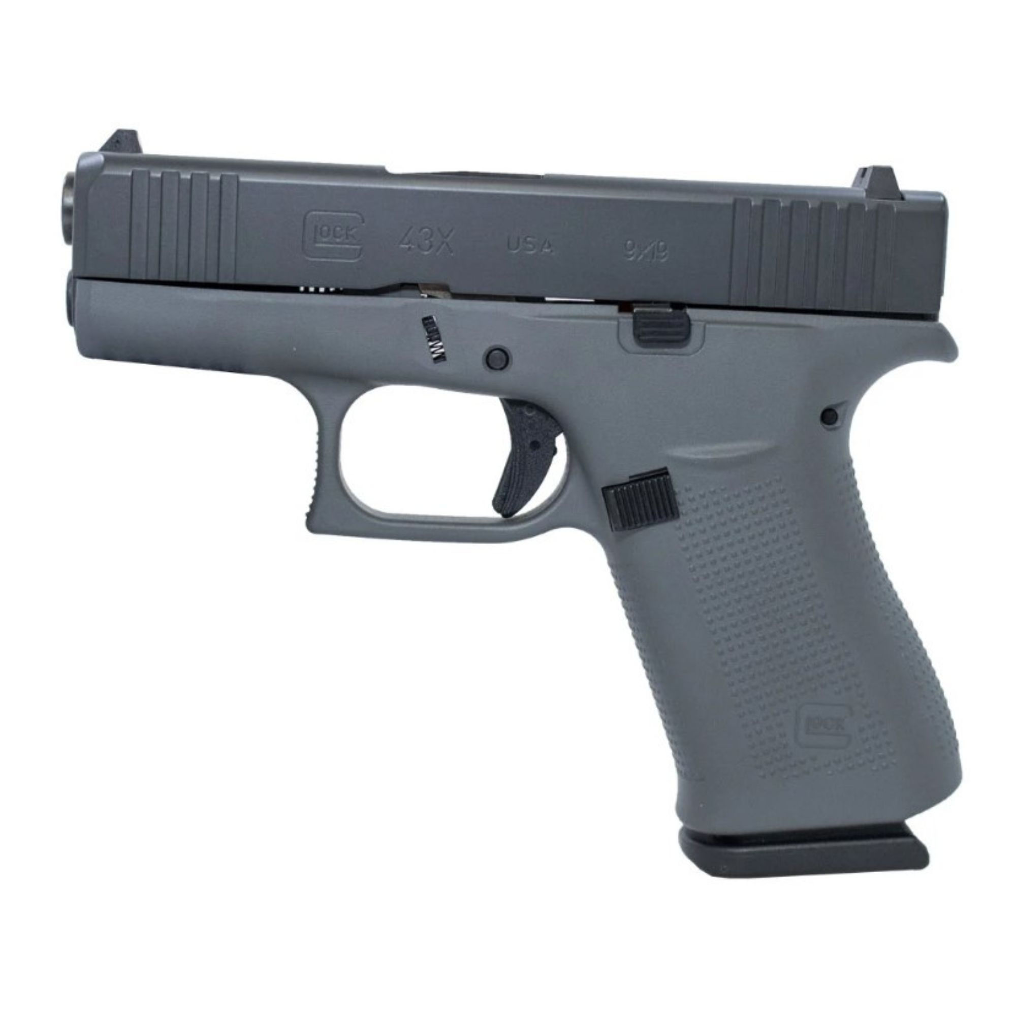 GLOCK 43X 9MM CONCRETE GRAY/ELITE BLACK. CASH DISCOUNT PRICE - $548.01
