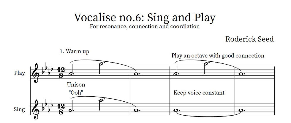 Thumbnail: Book: 7 Daily Vocalises by Roderick Seed