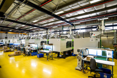 Injection Machines in plastics factory