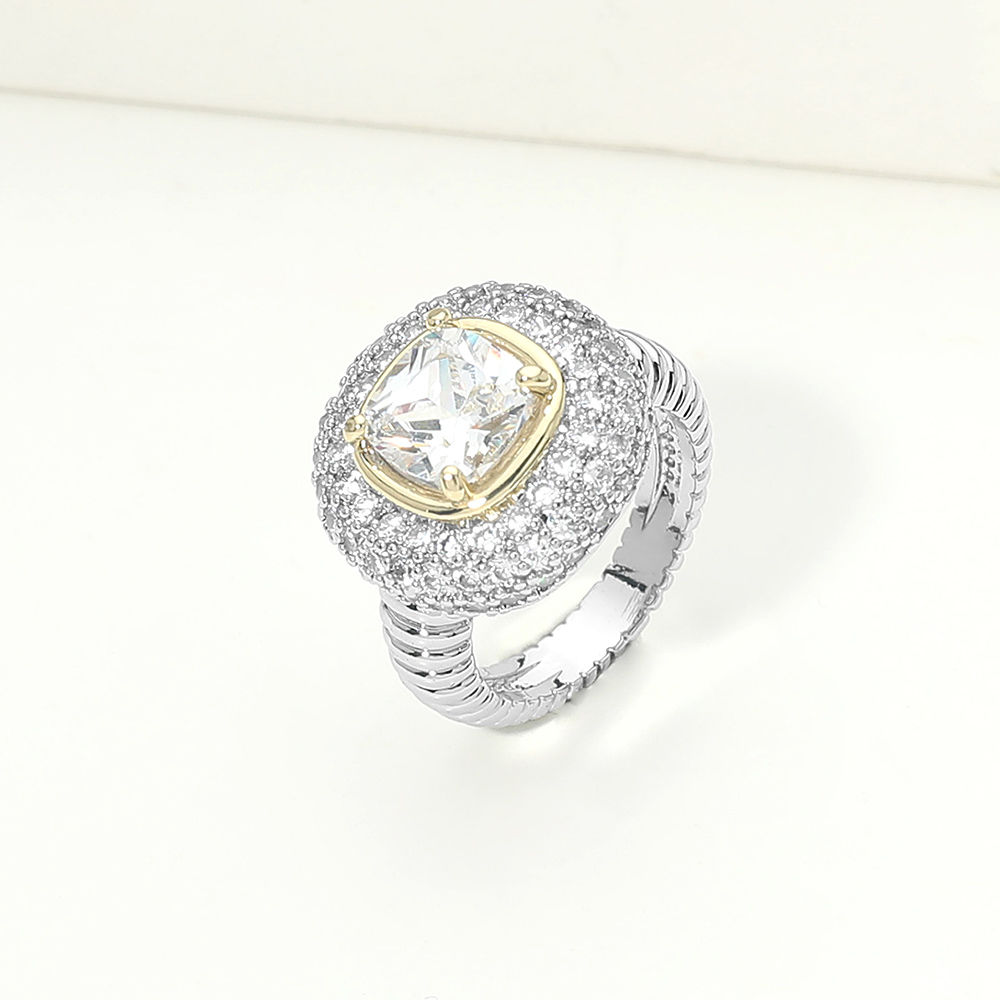 Evelyn Crystal Statement Ring