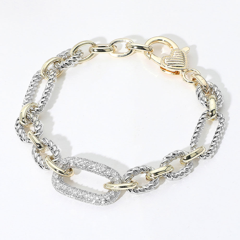Fiona Chain Oval Accent Bracelet