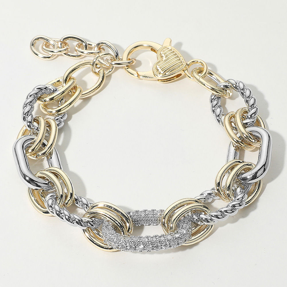 Esme Oval Pavé Chain Bracelet