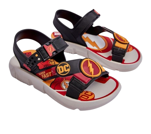 Children's Sandals Flash Grendene Kids Red black