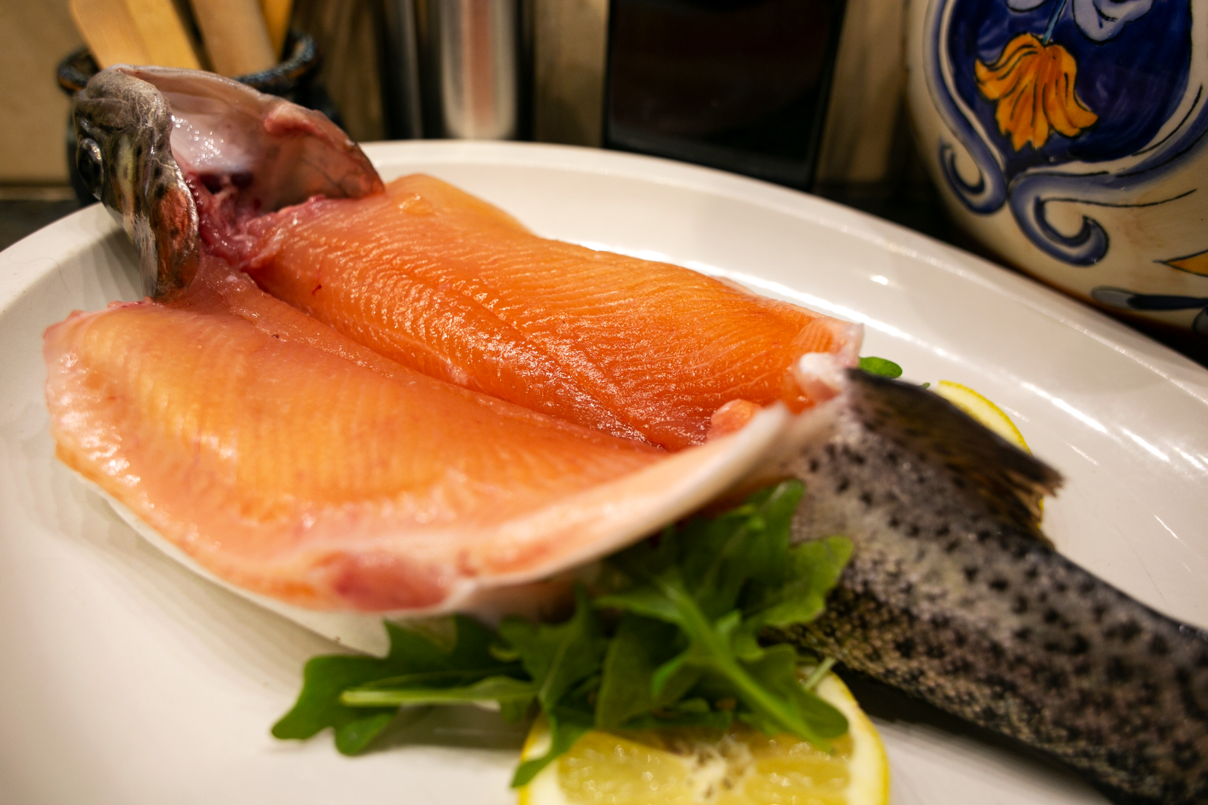 Premium Fresh Butterflied Rainbow Trout (Includes 1 Trout, Rib Bones Out)