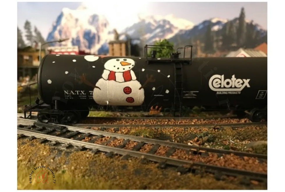 Snowman on tanker