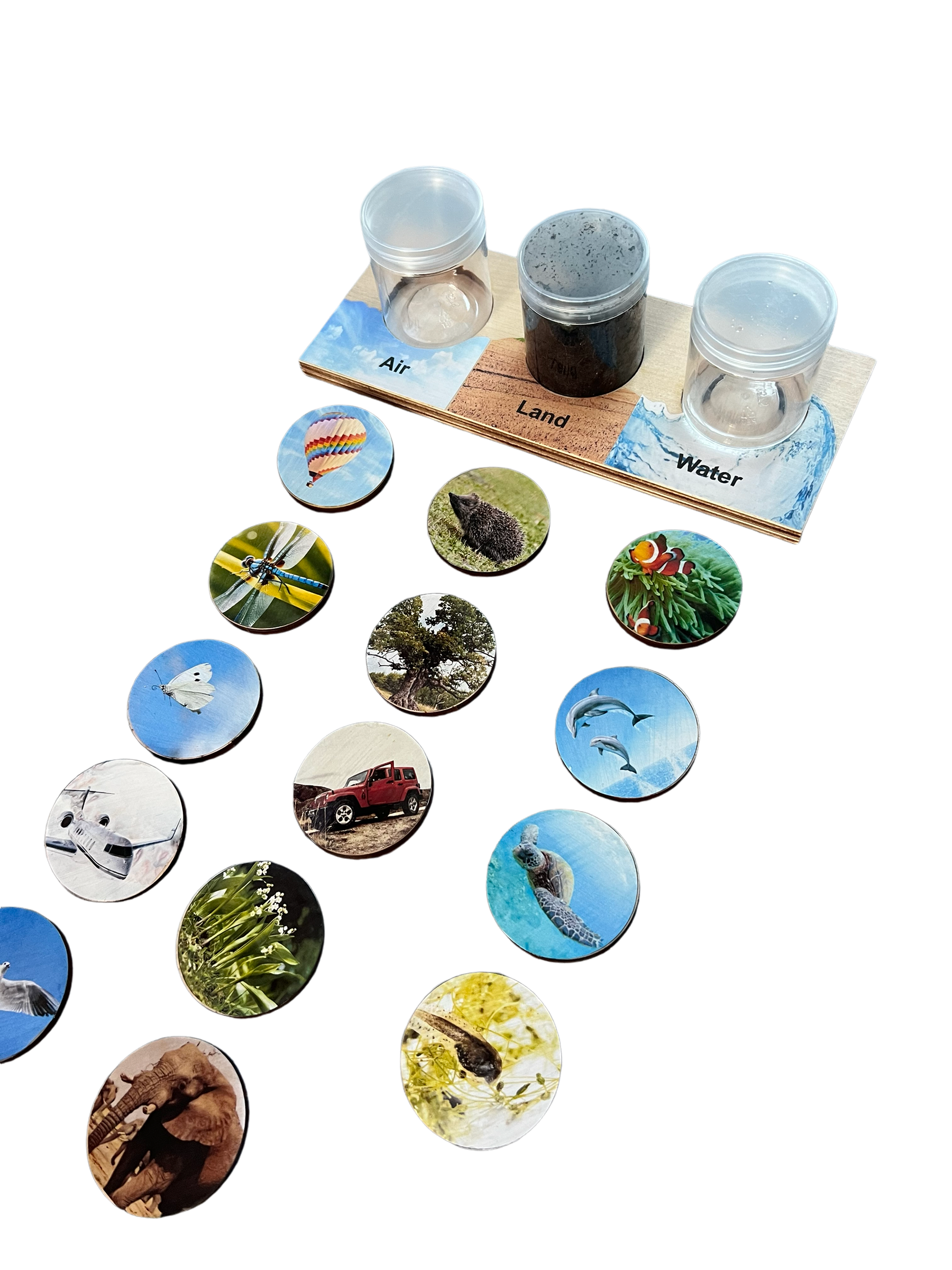 Air, land and water activity