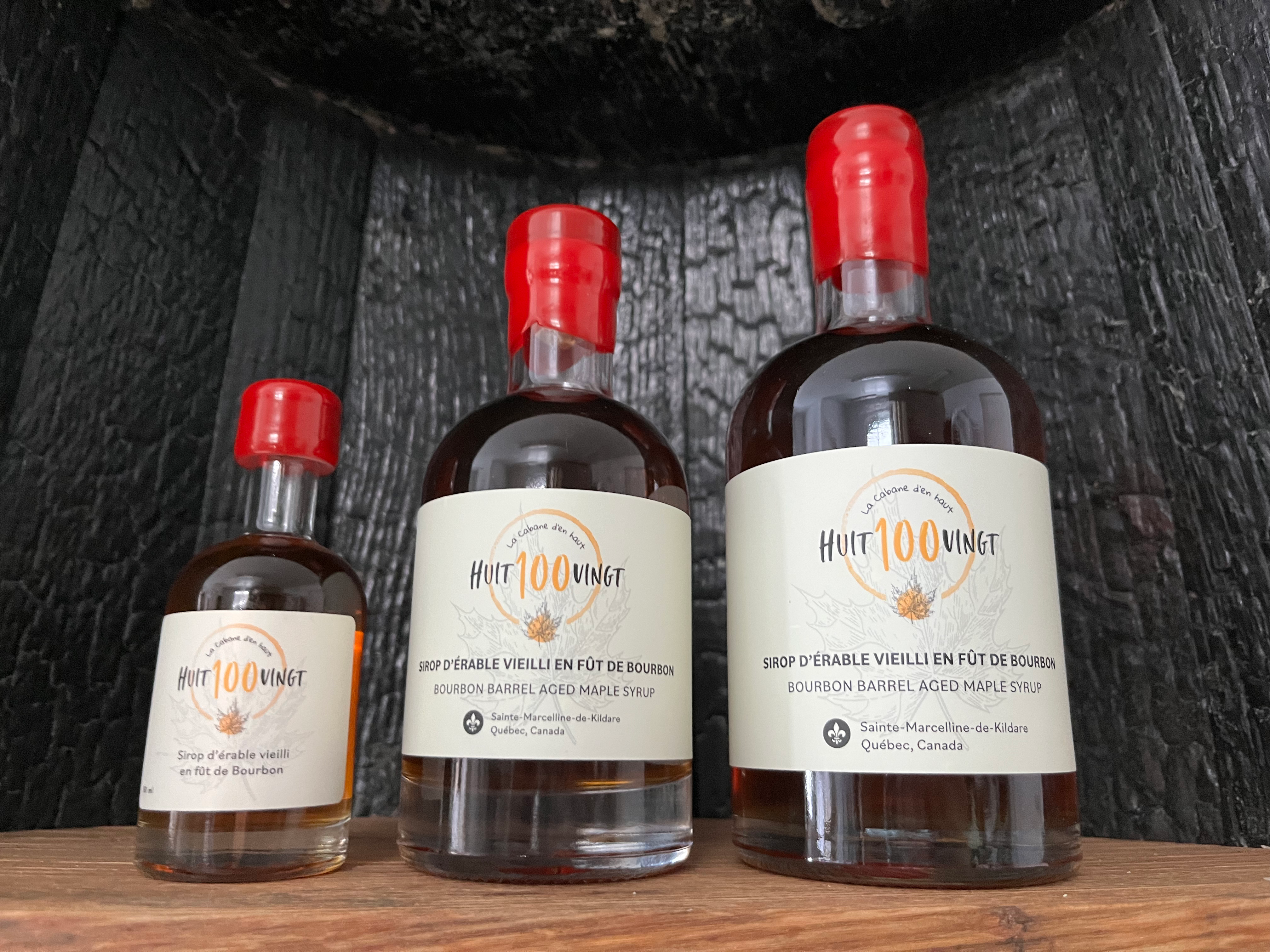Sirop d’érable vieilli en fût de Bourbon