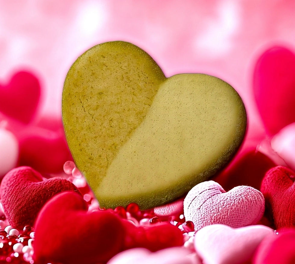 Thumbnail: Gluten Free Vanilla Heart Biscuits (6) | Half‑Dipped in Belgian White Chocolate