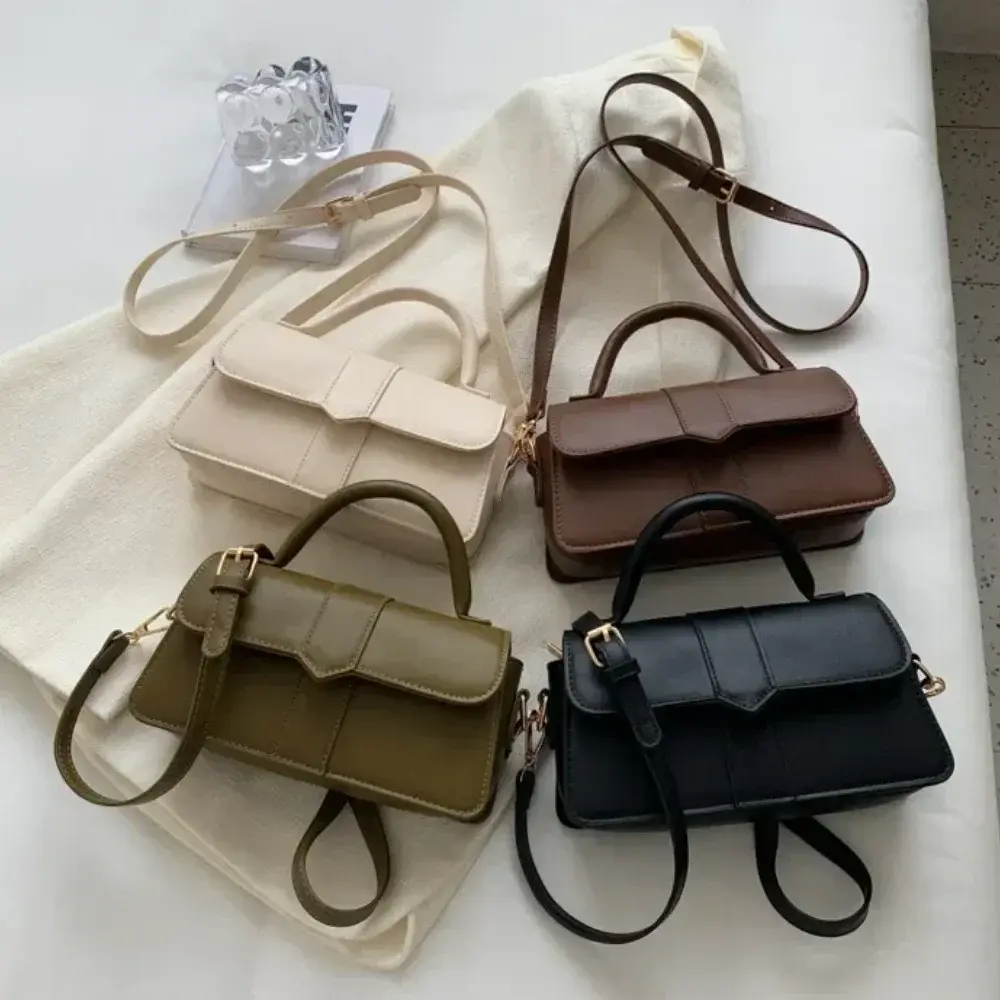 Pu Leather Shoulder Bag for Women Handbag Fashion Crossbody Bags Vintage Undera