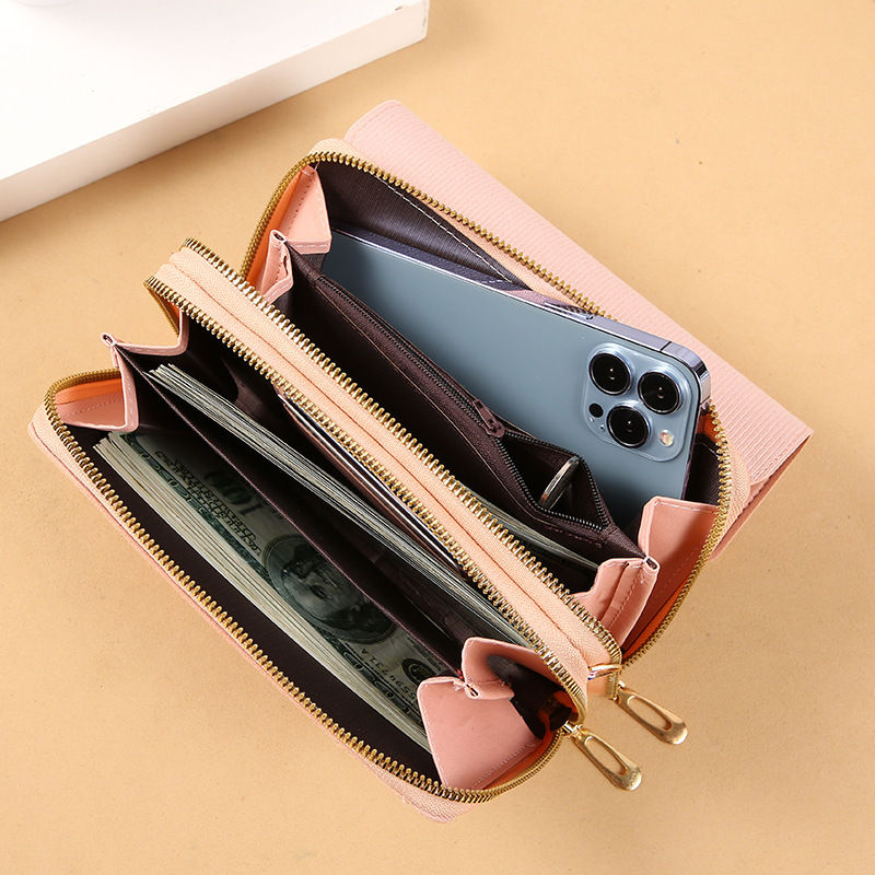 Thumbnail: 2024 New Women's Wallet Korean Multifunctional Shoulder Bag Mid-length Clutch Co