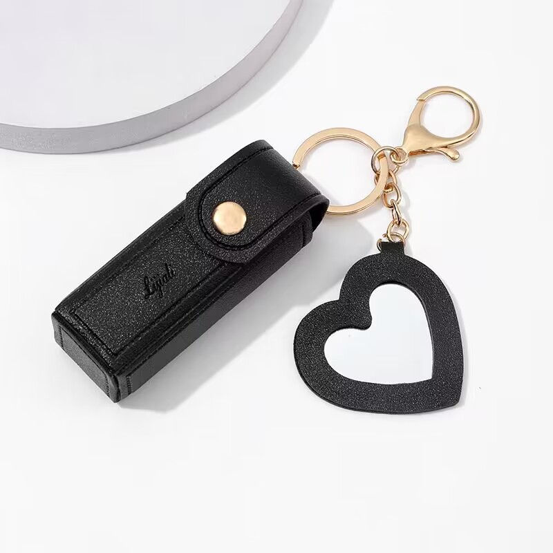 Thumbnail: Makeup Pouch Keychain Lipstick Holder Lipstick Keychain Bag Leather Lipstick Bag
