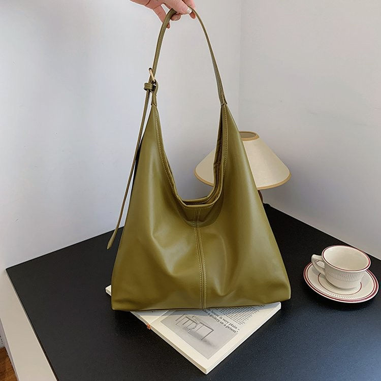 Thumbnail: HOMEFISH New Tote Bag Hand Bill of Lading Shoulder Women's Bag Retro Simple Larg