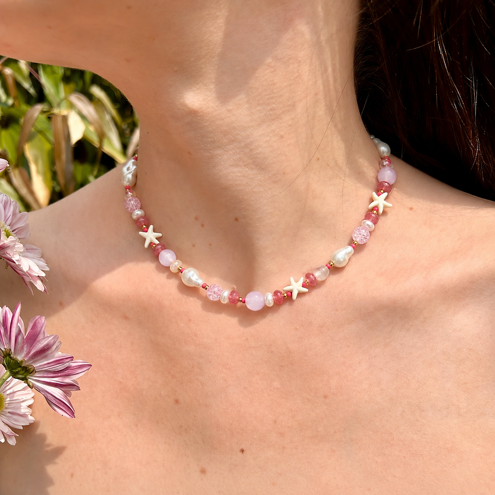Thumbnail: Original Handmade Beaded Necklaces, Women's Beach Necklaces, Original Necklace C